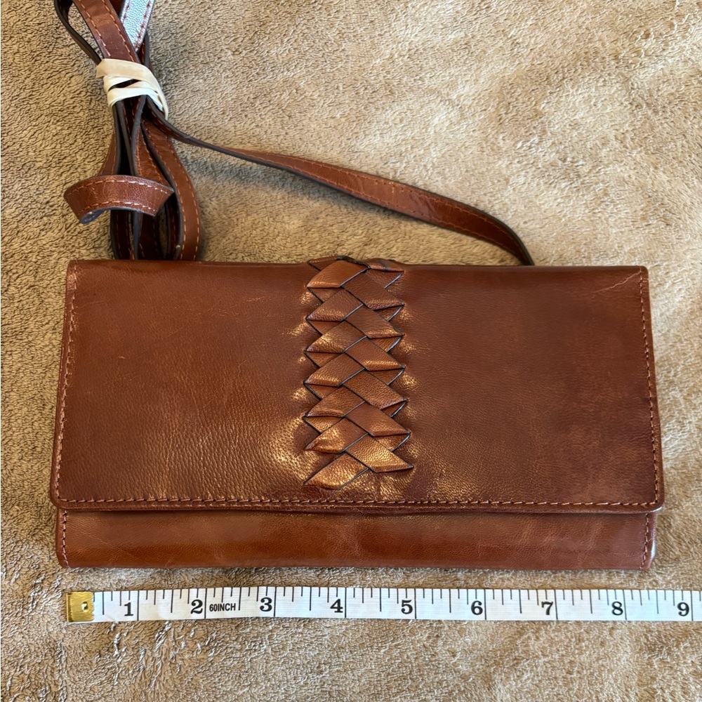 Lodis Traveller Elegant Brown Leather Crossbody Bag NEW - Picture 7 of 8